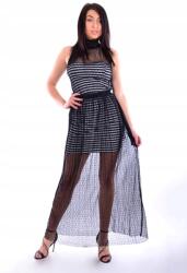 GUESS Kétrészes Maxi Ruha, Size 40, fekete, csíkos (373346)