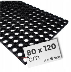 Sigmet Lábtörlő Áttört Fekete Gumi Külső Cipőajtó Alá 80x120 cm (SIG8988)