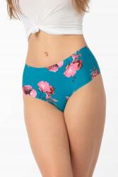 Julimex Bugyi Wild Rose Brasil Maxi XXL, türkiz (FIGI WILD ROSE BRASIL MAXI 2XL)