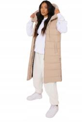 Boohoo KU543 Boohoo Petite Pihe-puha Ujjatlan Kapucnis Cipzáras Pulóver L