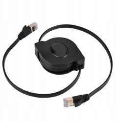  CAT7 Hálózati Kábel RJ45 600 Mhz 10 Gbps 8 Érpáras Sodratt Érpár Fekete (XD0178199)