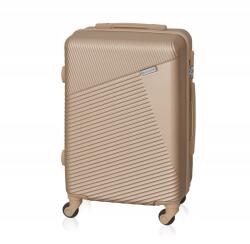 Betlewski Kis kabinbőrönd üzleti utazás kerekek cipzáras kód (BWA-053 S CHAMPAGNE)