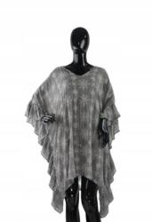 Religion Szürke Ruha Hímzéssel, Size 38, poliészter, V-nyakú, rövid ujjú (379984)