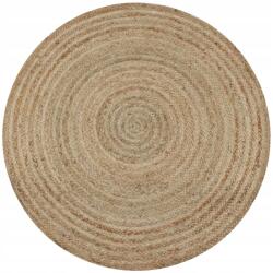 vidaXL Juta fonott szőnyeg, 120 cm, kerek (245337)