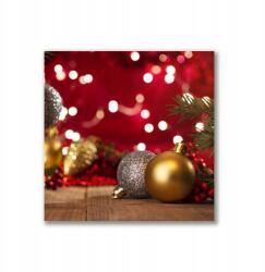 Tulup Canvas vászonkép 40x40 Karácsonyfa gömbök Díszek (ock-40x40-236662723)