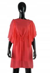 Silvian Heach Korall Színű Ruha, Size XS, viszkóz, kerek nyak, rövid ujjú (392630)