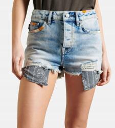 Superdry farmer rövidnadrág, Size 28, kék, lyukakkal (449804)