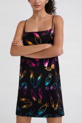 Desigual Fekete Ruha, mini, mintás, Size S, poliészter (22SWVKXD_2000)