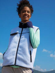 Shein IC27112 Shein Plüss Ujjatlan Mellény Cipzáras Kontraszt XL