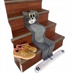 Tom és Jerry Szőnyeg Összecsukható Tom Tökéletes Lépcsőszőnyeg Vicces Szőnyeg (Dywan na schody tom i jerry Tom antypoślizg)