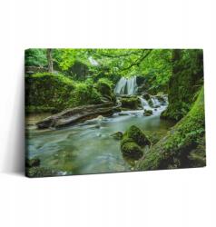 Wallfluent Canvas Fotó Vászon Étkező Tartós Fali Vízesés A Vad Dzsungelben (010030010150000276844)