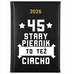 FunnyCase Könyvnaptár 2026 Régi Mézeskalács Sütemény Fekete tervező Ajándék Wz (Kalendarz Czarny STARY PIERNIK TEŻ CIACHO)