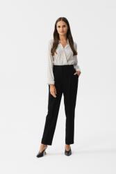 Stylove Elegáns Női Hosszú Nadrág Magas Derekú Fekete 38 M