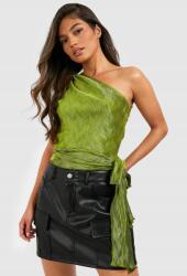 Boohoo LC32305 Boohoo Aszimmetrikus Fodros Egyvállas Felső (37) M