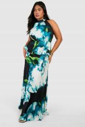 Boohoo IC85108 Boohoo Fodros Ruha Maxi Virágmintás Fodros 48-AS