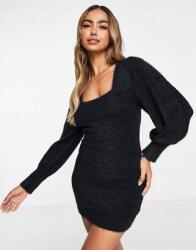 Miss Selfridge Fekete Kötött Ruha (38) (567290)