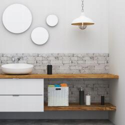 Relaxdays Univerzális kosár műanyag, fehér (10025163)