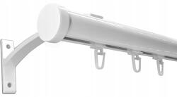 ESTAdeco Apartman Sínkarnis Alu 28 mm Fehér 300 cm biztosítótű (Karnisz I 28mm SZYNA ALU + agrafki)