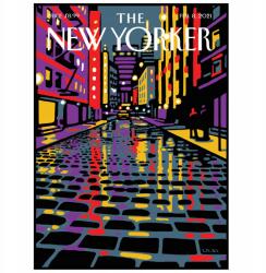  Poszter New Yorker Város Éjszaka Új York Neon A3 (Plakat NEW YORKER Kolorowe miasto Nowy Jork)