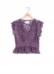 Ba&sh Lila Áttört Felső (s) (590385)