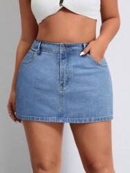 Shein Kék Farmer Szoknya (0XL) (587598)