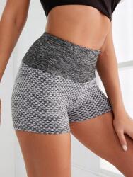 Shein Rövidnadrág Sport Leggings Elasztikus Szürke 34 Xs__xs