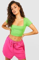 Boohoo Bordázott Zöld Felső (42) (GZZ64089-194)