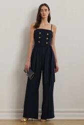 Lauren Ralph Lauren kezeslábas sötétkék, mély nyakkivágású, 253962765 - sötétkék 38