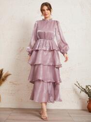 Shein IC77202 Shein Elegáns Ruha Maxi Fodrokkal Organza Xs