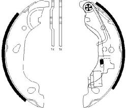 Textar 91054400 fékpofák készlet