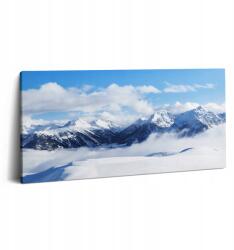 Wallfluent Vászonkép Hálószobába Kortárs Hegyi panoráma Tél Alpok Franciaország (010030010010000076009)