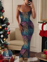 Shein Ruha, maxi, vállpántos, ceruza, nyomtatott, Size 38