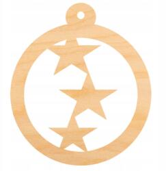 Loveart Bomba Csillagok dekoráció rétegelt lemezből Loveart 6 cm Decoupage dekoráció (LOV-Sklejka)