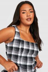 Boohoo Monokróm Mintás Felső (46) (GZZ34351-105)