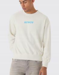 Boohooman Fehér Egyenes Sima Laza Pulóver Nyomott Mintával Elöl És Hátul Boohooman Xs