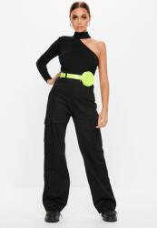 Missguided Fekete Laza Nadrág 40-ES