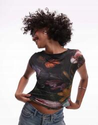 Topshop Fekete Mintás Felső (36-38) (573434)