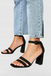 Boohoo IC92107 Boohoo Fekete Magassarkú Szandál 41-ES (GZZ41007)