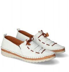 Manitu Női Mokaszin Félcipő Bőr 840089-03 Fehér MÉRET41 (840089-03)