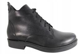 Pesco Bokacsizmák, fűzős, Pesco 2454, Size 39, bőr, fekete lakk (2454)