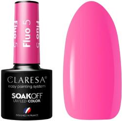 Claresa Hibrid lakk Fluo 5 5G Claresa Pigmentált rózsaszín Szuper ragyogás Tartós (DJKL84)