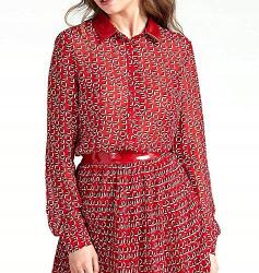GUESS Piros Mintás Ining (xs) (395687)