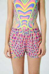 Desigual Színes Mintás Rövidnadrág, Size M, többszínű (593433)