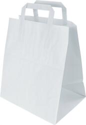 Allbag Papírzacskó lapos fogantyúval 25x11x32cm fehér 25db