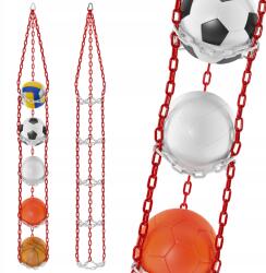 FBSYS Polctartó 5 Labdához Fbsys X5 Piros-fehér (fbsys-x5-czerwono-biały)