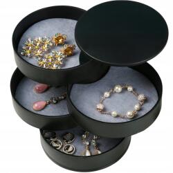 Ékszerdoboz rendszerező kerek doboz (L157)