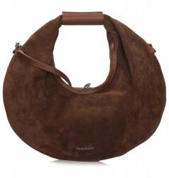 Toscanio Kerek velúr kézitáska Toscanio G89 Barna (TOSCANIO G89 BRĄZ D21)