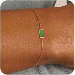 Születésköves arany karkötők nőknek, nem foltosodnak, divatos, kecses 14 karátos aranyból (739411375970)