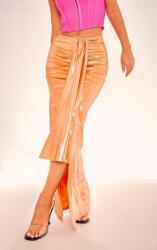 Prettylittlething XC33111 Maxi Szoknya Fémes Fodros Prettylittlething (11) XL