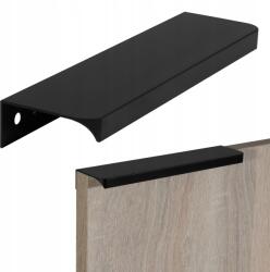 Leba Ráépíthető élfogantyú bútorhoz, szekrényhez, Metal Bordo 192/212mm, fekete (AL-66-192/212-CZR)